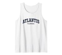 Atlantis Florida Vintage Athletic Sports Design Camiseta sin Mangas