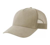 Atlantis Gorra Rapper 5 Paneles de Ante para Adultos Unisex (AB658)