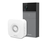 ATLANTIS - Intercomunicador de vídeo inalámbrico DB910 al aire libre Cámara 2MP Full HD Sensor PIR compatible con Google Home/Nest y Amazon Alexa Echo Show IR LED Slot Micro-SD Timbre de puerta APP de