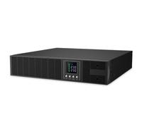 Atlantis A03-OP2002-RC UPS Sistema de alimentación ininterrumpida Online Doble conversión Onda sinusoidal Pura 2000VA 1350W, Servidor Rack, Pantalla LCD, USB, RS-232, 8 IEC, Ranura SNMP, 3x12V 9Ah