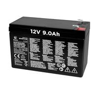 Atlantis batería de Plomo hermética (VRLA) 12 V 9 Ah, para Sistemas de alimentación ininterrumpida (SAI), videovigilancia, Alarma, Movilidad eléctrica, Juguetes, faston F2 6,3 mm, A03-BAT12-9.0A