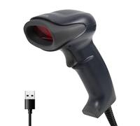 Atlantis Land A08-LS1500 lector de código de barras Laser Negro Handheld bar code reader - Lector de código barras (Laser, 100 lecturas/s, 650 nm, UPC/EAN Codebar Code 39 Code 93 Code 128 Industrial 2of5 Interleave 2of5 Matrix 2of5 ..., 0,1016 mm, Alámbrico)