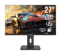 Atlantis Monitor de 27 pulgadas con acoplamiento, pantalla 27" IPS 100Hz, Full HD 1920x1080, HDMI, USB-C, LAN Gigabit, 2 x USB 3.0, multimedia, salida de audio, inclin, 5 ms, contraste 1000:1, cable