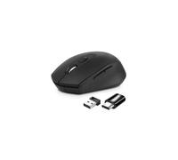 Atlantis Mouse P009-M7030-G Wireless USB-C Ottico 4 tasti 800/1200/1600 dpi 2X Mini ricevitore Nano Size USB+USB-C Nero Marca