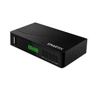 Atlantis SMARTIX DH17 Decodificador Digital Terrestre DVB T2 HEVC H.265 mpeg2/mpeg4 H264 Media Player Puerto USB. HDMI y SCART Mando a Distancia Learning, Main 10, Negro