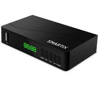 ATLANTIS Smartix DH18 Digital Terrestre DVBT/DVBT2/HEVC mpeg2/mpeg4 H264/H265 Grabación programada, Color Negro