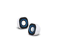 Atlantis Sound Power 440 Mini-Altavoces estéreo amplificados, Blanco