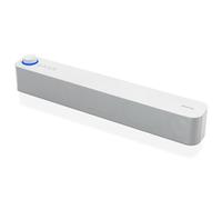 Atlantis Soundbar 20 W, Conector Jack 3,5 mm + Bluetooth 5.3, batería 2400 mAh, Radio FM, Altavoz para PC, portátil, TV, Smartphone. Dimensiones: 420 x 60 x 74 mm. Color: Blanco. P003-C0820-B