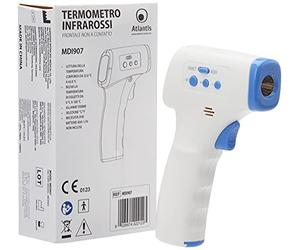 Atlantis Termómetro médico infrarrojo MDI907 Frontal Contactless 32-42.9° Precisión +/-0.2 °C Certificado. MINISTERIAL/TUV