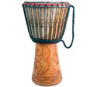 Atlas 13in Cabeza Tambor Djembe, Cedro Madera, Fabricado En Ghana. De Música