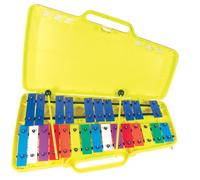 Atlas 2 Octava Glockenspiel. G-G ,27 Colorido Metal Barras,Con Estuche & Beaters