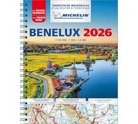 Atlas Benelux 2026 - Atlas Routier et Touristique (A4-Spirale): wegenatlas 1:150.000 (Michelin Atlassen)