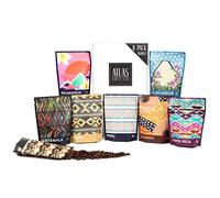 Atlas Coffee Club World of Coffee Sampler, juego de regalo de café gourmet, paquete de 8 cajas variadas de los mejores cafés de origen único del mundo, grano entero