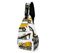 Atlas Completo de Equipos de construcción, Bolso de Pecho de un Solo Hombro, de Gran Capacidad, Adecuado para Viajes al Aire Libre, Unisex.
