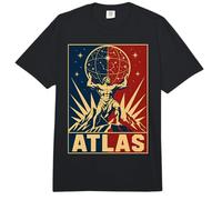 Atlas Cósmico Titán Griego Sosteniendo Estrellas Cielo Comfort Colors Adult Heavyweight T-Shirt