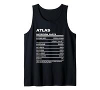 Atlas Datos de Nutrición Nombre Gracioso Camiseta sin Mangas