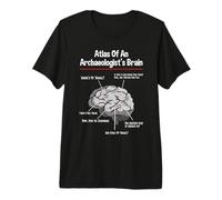 Atlas del Cerebro De Un Arqueólogo - Arqueología Arqueólogo Camiseta Premium