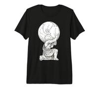 Atlas Dios Griego Titán Mitología Camiseta Premium