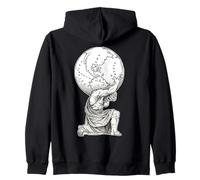 Atlas Dios Griego Titán Mitología Sudadera con Capucha