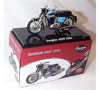 atlas editions Sanglas 400T 1966 - Moto clásica a escala 1:24, modelo fundido a presión