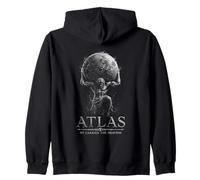 Atlas Él llevó el Cielo Mitología Griega Sudadera con Capucha