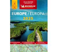 Atlas Europe 2025 (A4-Spirale): wegenatlas Schaal 1:1.000.000 (Michelin Atlassen)