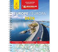 Atlas Europe 2026 (A4-Spirale): wegenatlas 1:3 000 000 (Michelin Atlassen)