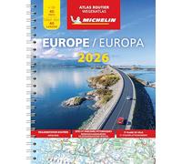 Atlas Europe 2026 - Atlas Routier et Touristique (A4-Spirale) (Michelin Atlassen)
