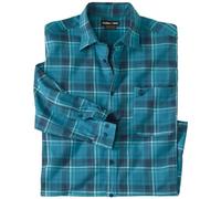 ATLAS FOR MEN - Camisa a Cuadros de Franela - Hombre - Cómoda y cálida - Corte Holgado - Disponible en Tallas Grandes de la M a la 5XL