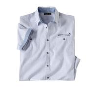 ATLAS FOR MEN - Camisa Hombre Manga Corta Verano - Summer Style - Corte Holgado - Estilo Chic - Disponibles en Tallas Grandes de Lam hasta 5XL
