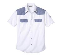 ATLAS FOR MEN - Camisa Ligera para Hombre - Manga Corta - Camisa de Verano - Disponible en Tallas Grandes de la M a la 5XL