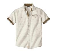 ATLAS FOR MEN - Camisa Ligera para Hombre - Manga Corta - Camisa de Verano - Disponible en Tallas Grandes de la M a la 5XL