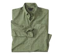 Atlas For Men Camisa Micro Estampado de Popelina para Hombre (AF2683)