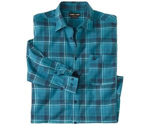 ATLAS FOR MEN - Camiseta de Franela a Cuadros Winter - 4XL