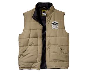 ATLAS FOR MEN - Chaleco Plumífero Hombre - Sin Mangas - Acolchado Repelente al Agua - Microfibra Cálida - Bolsillos con Cremallera - Ideal Actividades al Aire Libre - Tallas Grandes de la M a la 5XL