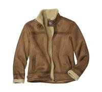 ATLAS FOR MEN - Chaqueta de ante con forro sherpa - Disponible en tallas grandes de M a 5XL, beige, 4XL