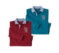 ATLAS FOR MEN - Lote de 2 Polos Rugby North Club - 5XL