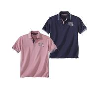 ATLAS FOR MEN - Lote de 2 Polos Summer Island - 3XL