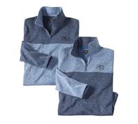 ATLAS FOR MEN - Lote de 2 Sudaderas de Forro Polar - XXL