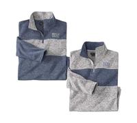 ATLAS FOR MEN - Lote de 2 Sudaderas Molleton Outdoor - L