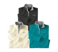 ATLAS FOR MEN - Lote de 3 jerséis de Microfibra - 4XL