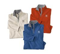 ATLAS FOR MEN - Lote de 3 jerséis de Micropolar Mountain - 4XL