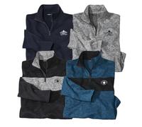 ATLAS FOR MEN - Lote de 4 Jerséis de Forro Polar - XXL