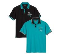 ATLAS FOR MEN - Pack de 2 Polos Hombre - Manga Corta - Disponible en Tallas Grandes de la M a la 5XL