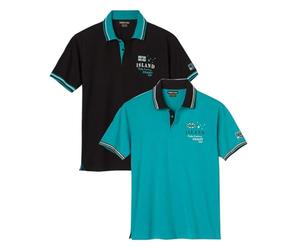 ATLAS FOR MEN - Pack de 2 Polos Hombre - Manga Corta - Disponible en Tallas Grandes de la M a la 5XL