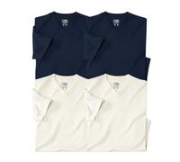 ATLAS FOR MEN - Pack de 4 Camisetas Hombre Algodón Manga Corta - Cómodas y Suaves Disponibles en Tallas Grandes