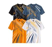 ATLAS FOR MEN - Pack de 4 Camisetas Hombre - Manga Corta - T-Shirt - Ropa de Verano- Dispnibles en Tallas Grandes de la M hasta 5XL