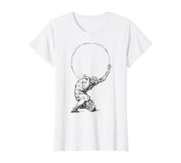 Atlas Mitología Griega Grecia Dioses y Héroes griegos Camiseta gráfica económica, Mujer, Blanco, M