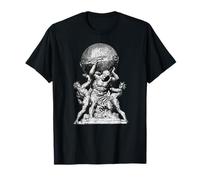 Atlas Mitología Griega Ilustración Grecia Dioses Griegos Camiseta