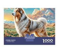 Atlas Shepherd 1000 Pieza Cartulina Premium Rompecabezas Premium Loyal Dog Antiestrés Juguete De Cumpleaños Rompecabezas para Decoración del Hogar 52x38cm/1000pcs